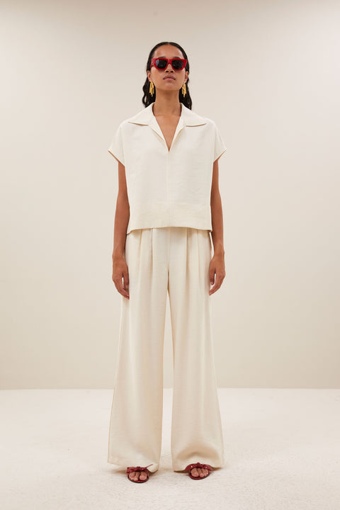 By Bar - Zia blouse - 017 Cream