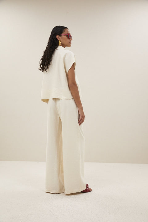 By Bar - Zia blouse - 017 Cream