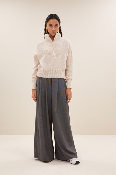 By Bar - Boxy beau pullover 25515020 - 018 Chalk