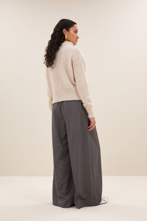 By Bar - Boxy beau pullover 25515020 - 018 Chalk