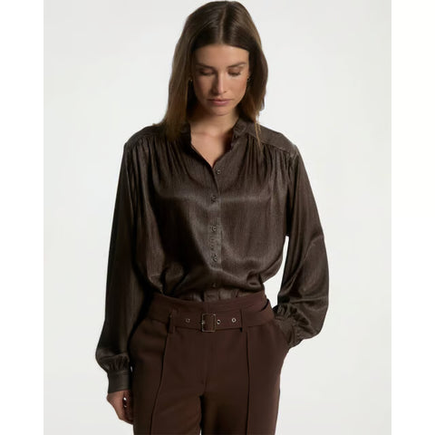 Aaiko - LIV PES 516 - 191012 DARK MOCH / blouse