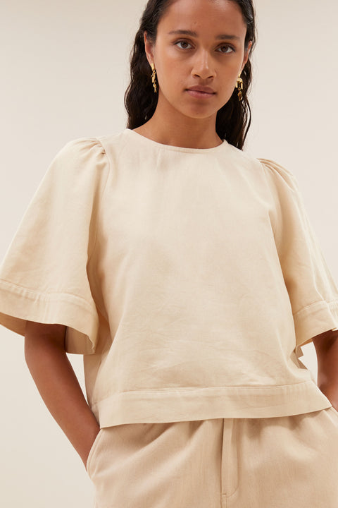 By Bar - Olivia twill blouse - Grain