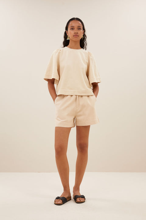 By Bar - Olivia twill blouse - Grain