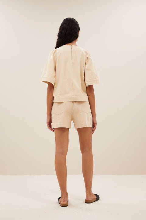 By Bar - Olivia twill blouse - Grain