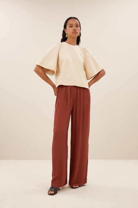 By Bar - Olivia twill blouse - Grain