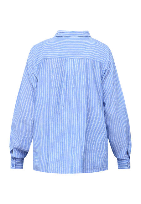 Sisterspoint - Ibisa-sh3 - Blue Stripe Beach / blouse