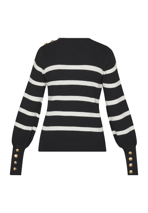 Sisterspoint - 17554 HANI-STRIPE1 - 010 BLACK/CREAM