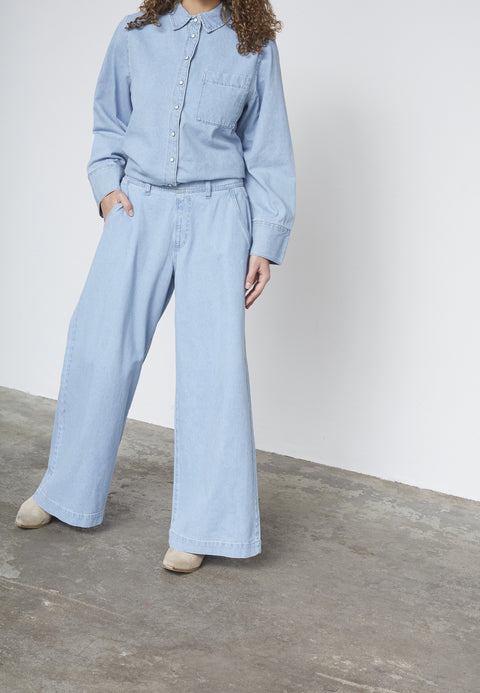 Sisterspoint - Jeans 18301 Osa-wide.pa - 901 L.blue wash
