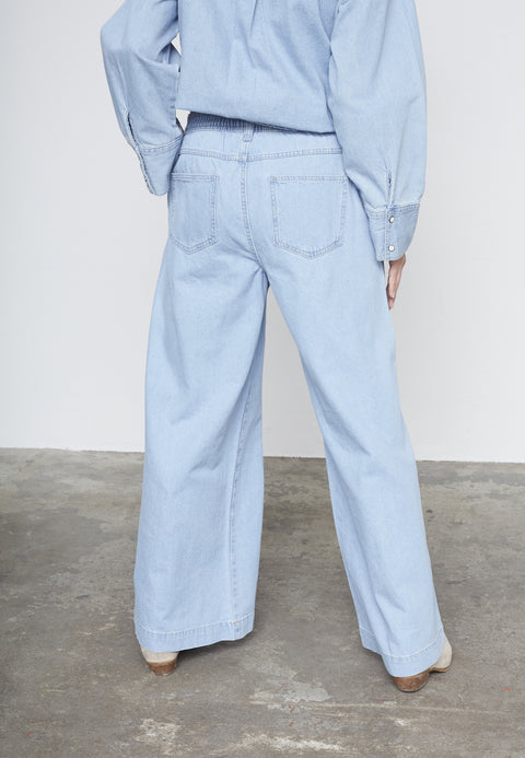 Sisterspoint - Jeans 18301 Osa-wide.pa - 901 L.blue wash