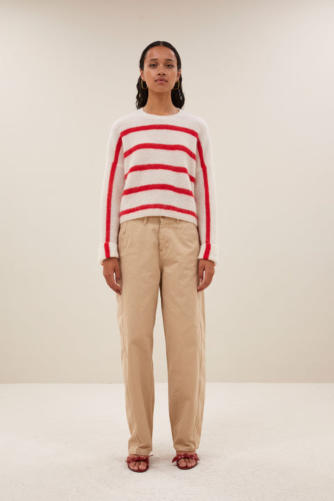 By Bar - Vide stripe pullover - 1321 Lollipop stripe
