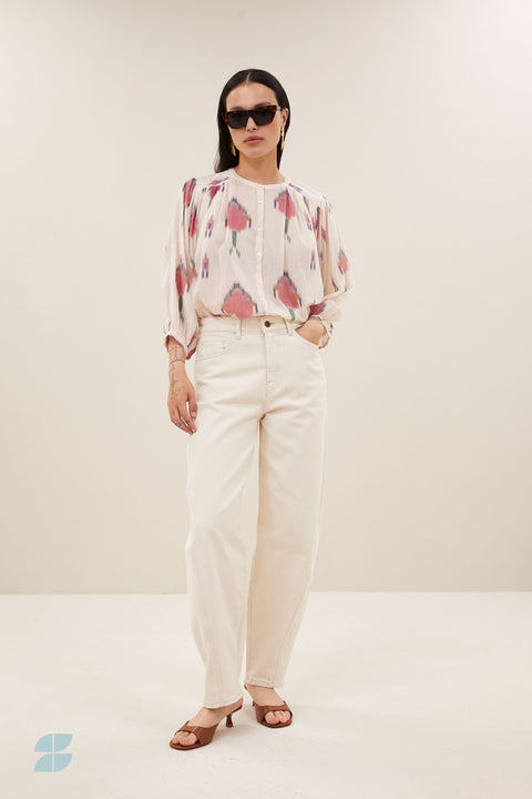 By Bar - Becky ikat blouse - 1325 Spring ikat