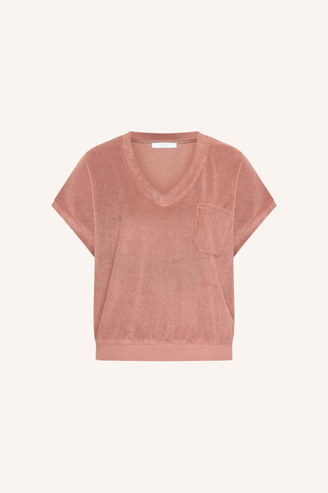 By Bar - Tyler slub top - 1328 Withered rose