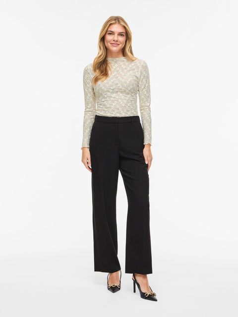 Vila - 14114498 VIOLIANA LS SHIRT - SNOW WHITE/ top