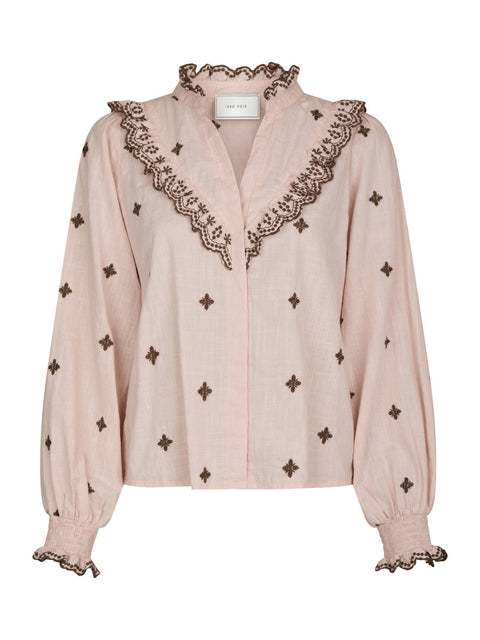 Neo noir - 158924 Degas blouse - 433 Dusty rose/brown / blouse