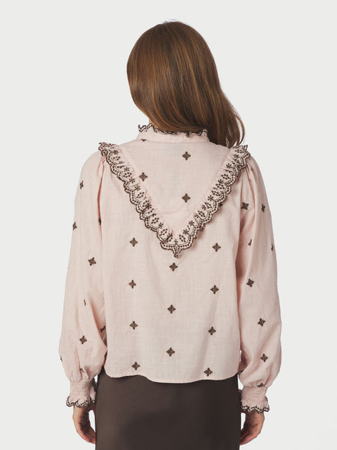 Neo noir - 158924 Degas blouse - 433 Dusty rose/brown / blouse