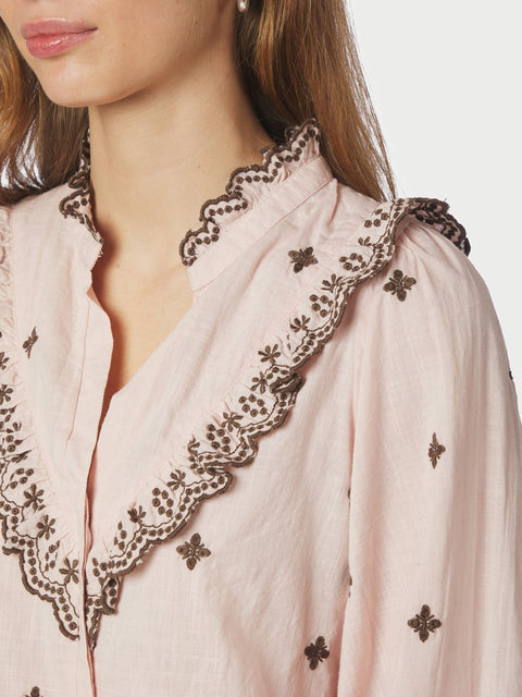 Neo noir - 158924 Degas blouse - 433 Dusty rose/brown / blouse