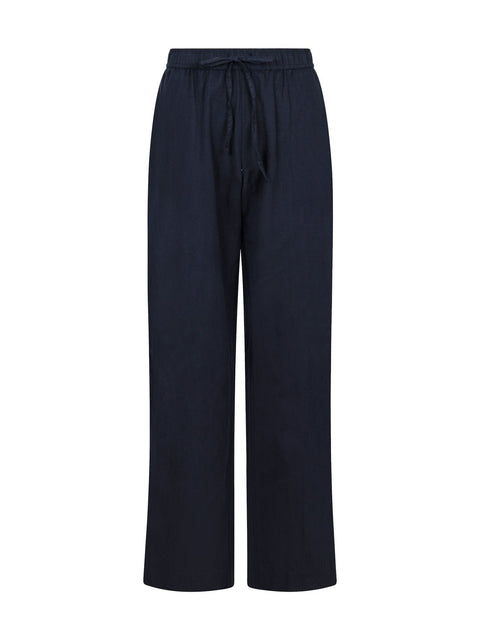 Neo noir - 158949 SONAR LINEN - 141 NAVY / pants