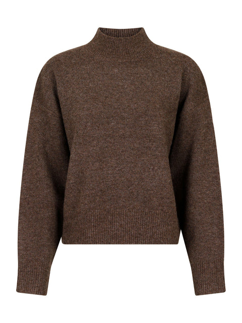 Neo noir - 159703 Paulina knit - 205 Brown melange / sweater