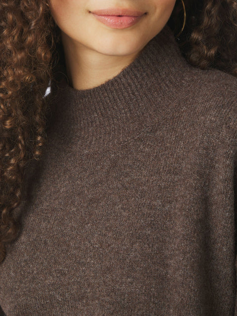 Neo noir - 159703 Paulina knit - 205 Brown melange / sweater