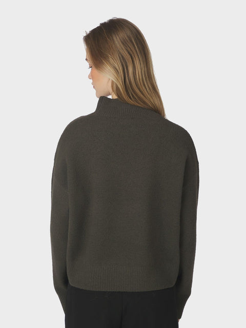 Neo noir - 159703 Paulina knit - 456 Moss green / sweater