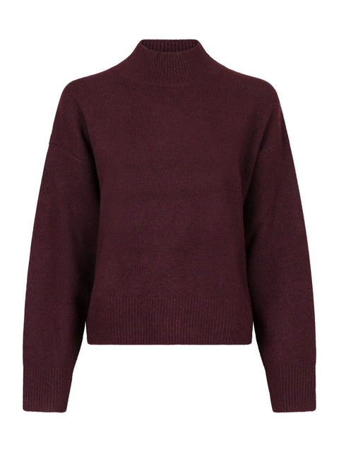 Neo noir - 159703 Paulina knit - 682 Wine / sweater