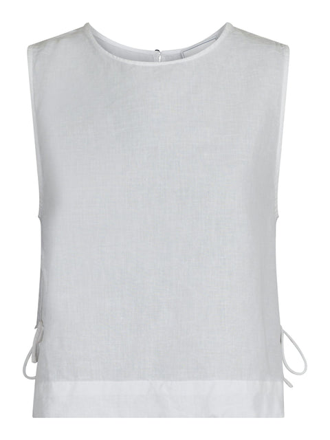 Neo noir - 159947 SVETLANA LINEN TO - 120 WHITE / top