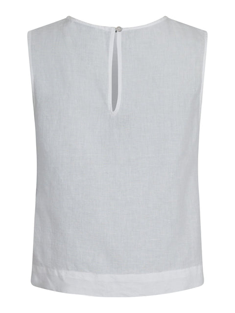 Neo noir - 159947 SVETLANA LINEN TO - 120 WHITE / top