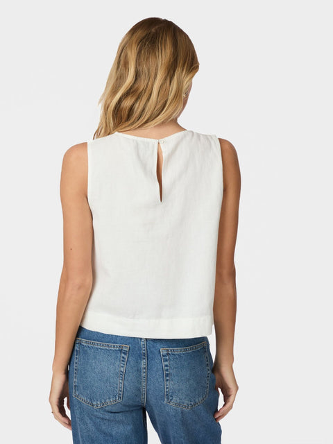 Neo noir - 159947 SVETLANA LINEN TO - 120 WHITE / top