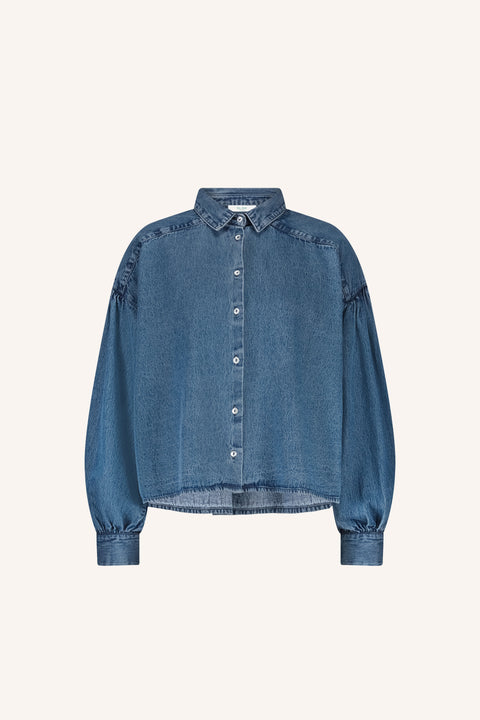 By Bar - Sarah short denim blouse - 1602 Medium denim