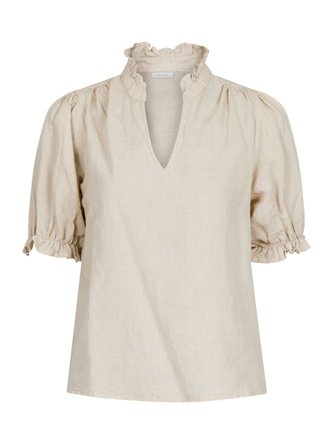 Neo noir - 160264 ODESA LINEN - 213 SAND / top