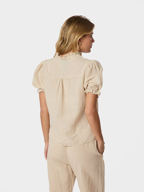 Neo noir - 160264 ODESA LINEN - 213 SAND / top