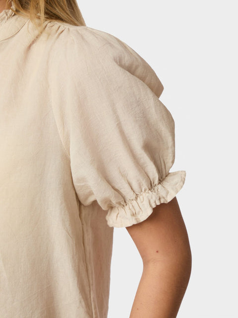 Neo noir - 160264 ODESA LINEN - 213 SAND / top