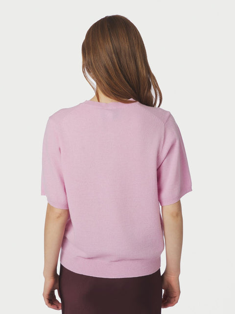 Neo noir - 161927 Missy knit tee - 754 Light pink / top