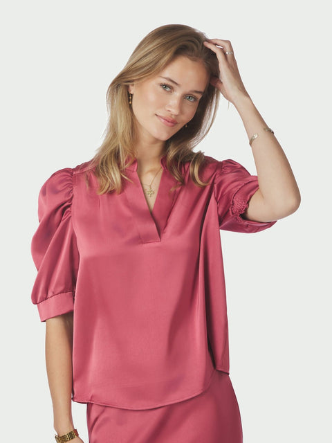 Neo noir - 162590 Roella heavy - 430 Cherry pink / blouse