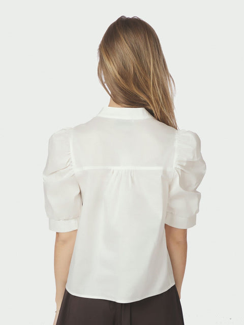 Neo noir - 164283 Roella poplin - 120 White / blouse