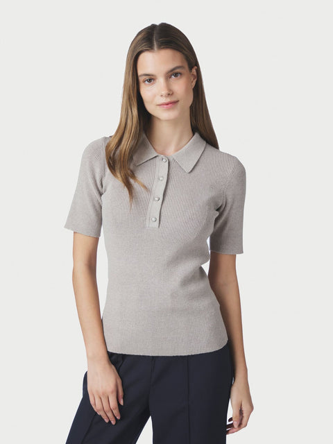 Neo noir - 165073 Manama knit blouse - 189 Warm grey / top