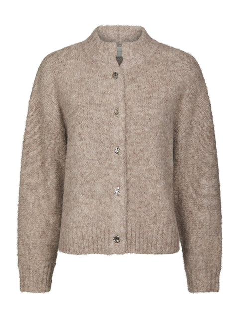 Neo noir - 165103 Taura fluffy knit - 976 Beige melange / sweater