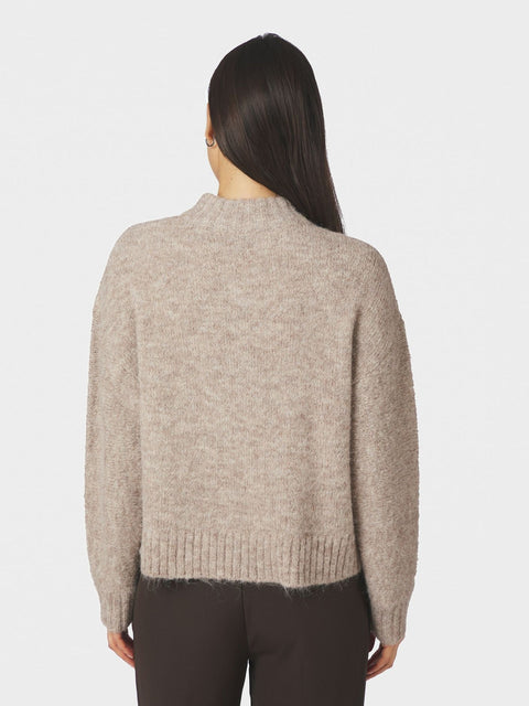Neo noir - 165103 Taura fluffy knit - 976 Beige melange / sweater