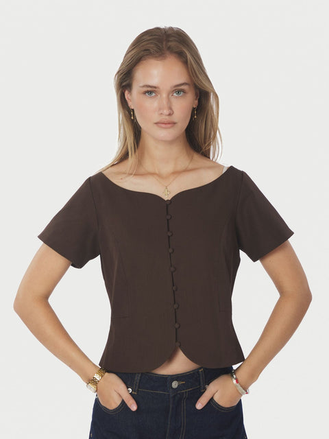 Neo noir - 165513 Tango structure - 676 Dark brown / top