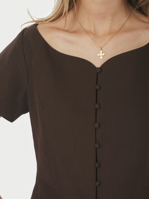Neo noir - 165513 Tango structure - 676 Dark brown / top