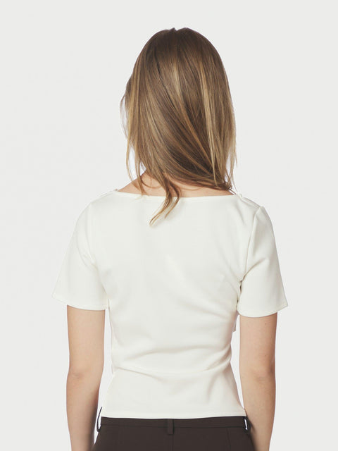 Neo noir - Rasmine Soft Blouse - 121 Off white / top