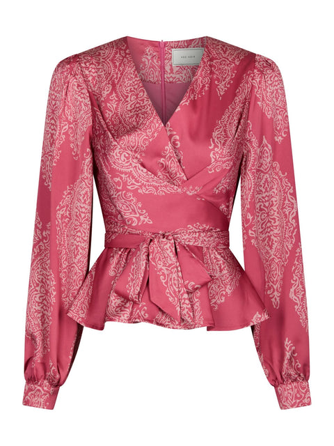 Neo noir - 166208 Rista paisley drop - 430 Cherry pink / top