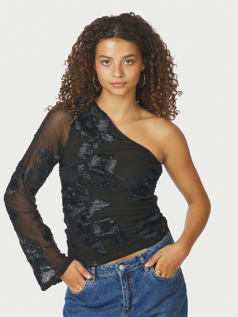 Neo noir - 167272 Friana big flower - 100 Black