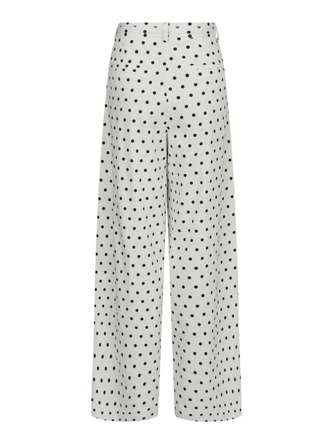 Neo noir - 167395 Malba dot pants - 120 White