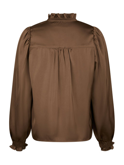 Neo noir - 167479 Delsie drap - 306 Dusty brown  / blouse