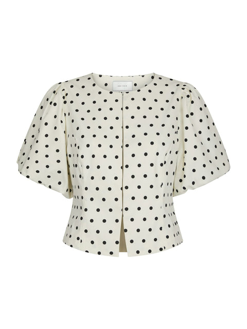 Neo noir - 167821 Anela dot blouse - 120 White / top