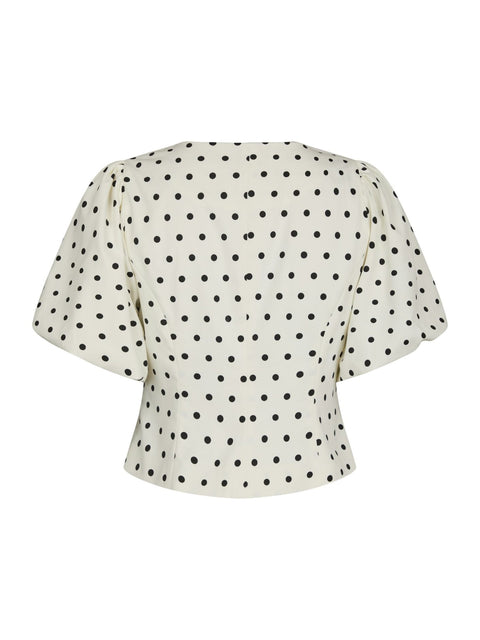 Neo noir - 167821 Anela dot blouse - 120 White / top