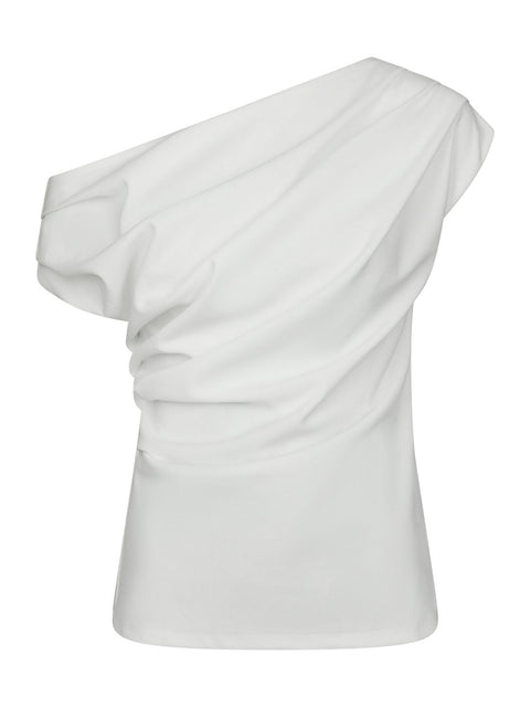 Neo noir - 168038 Mabelle drapy top - 120 White / top