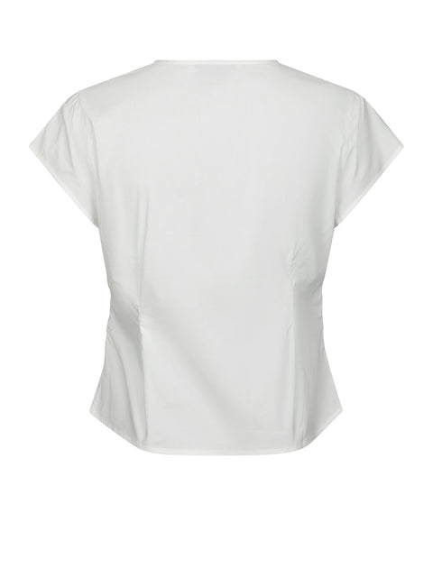 Neo noir - 168088 Fidi poplin top - 120 White / top