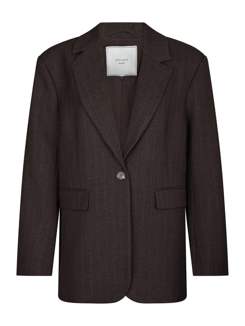 Neo noir - Gaby Pinstripe - 676 Dark Brown / blazer